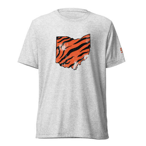 Bengal Stripe Tee Distressed